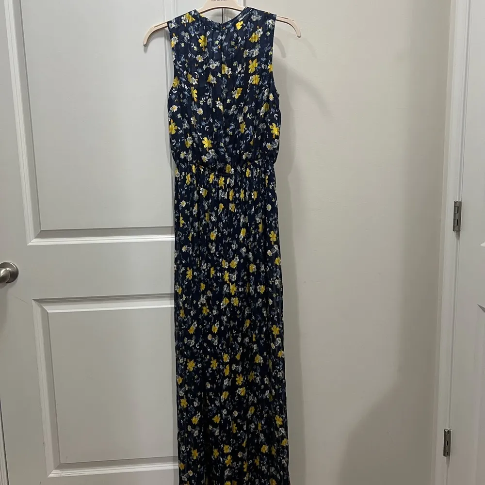 Current Air  Blue Floral Crinkled Jumpsuit Size Medium $156 - Image 8