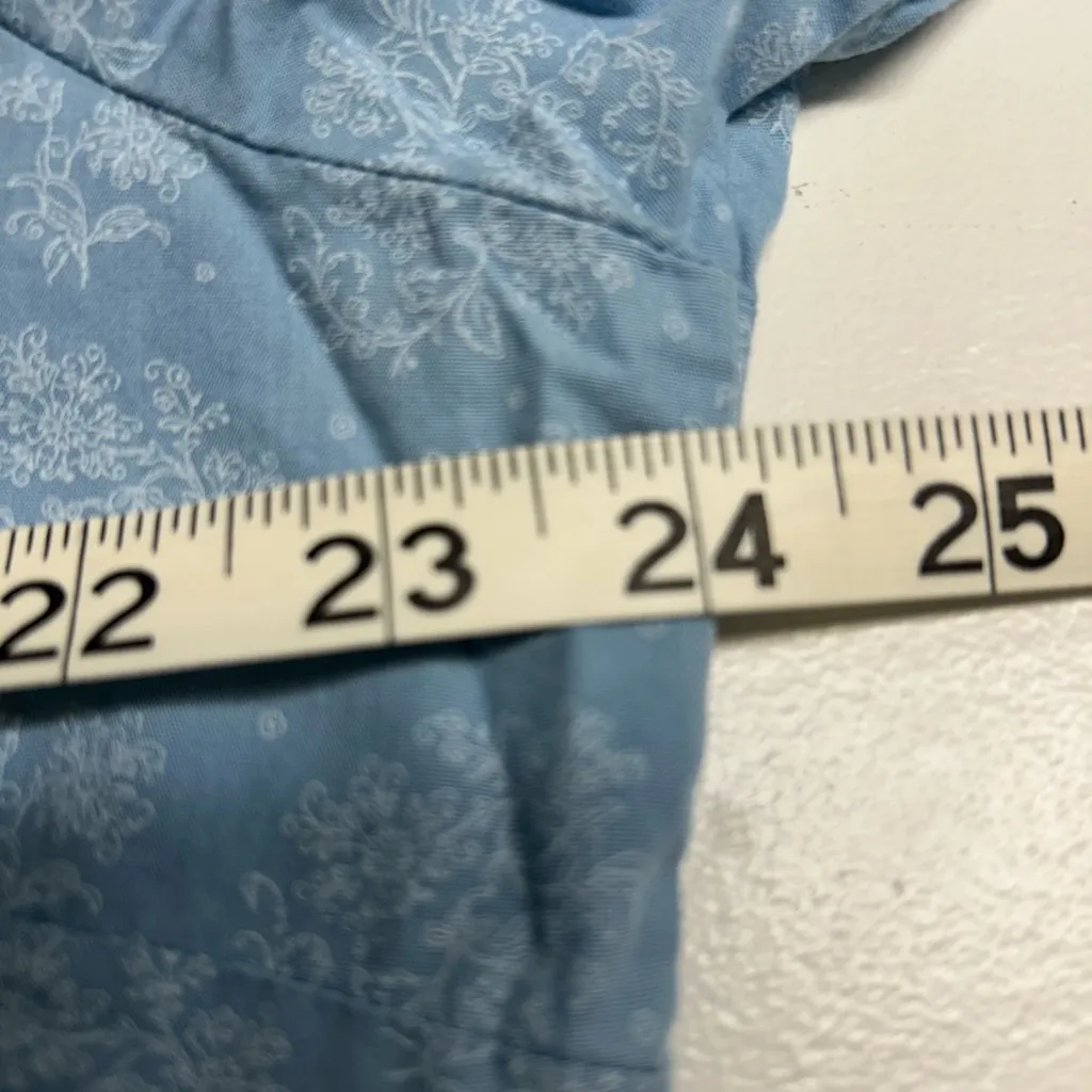 Riders by Lee Blue Floral Button Down Shirt - Image 4