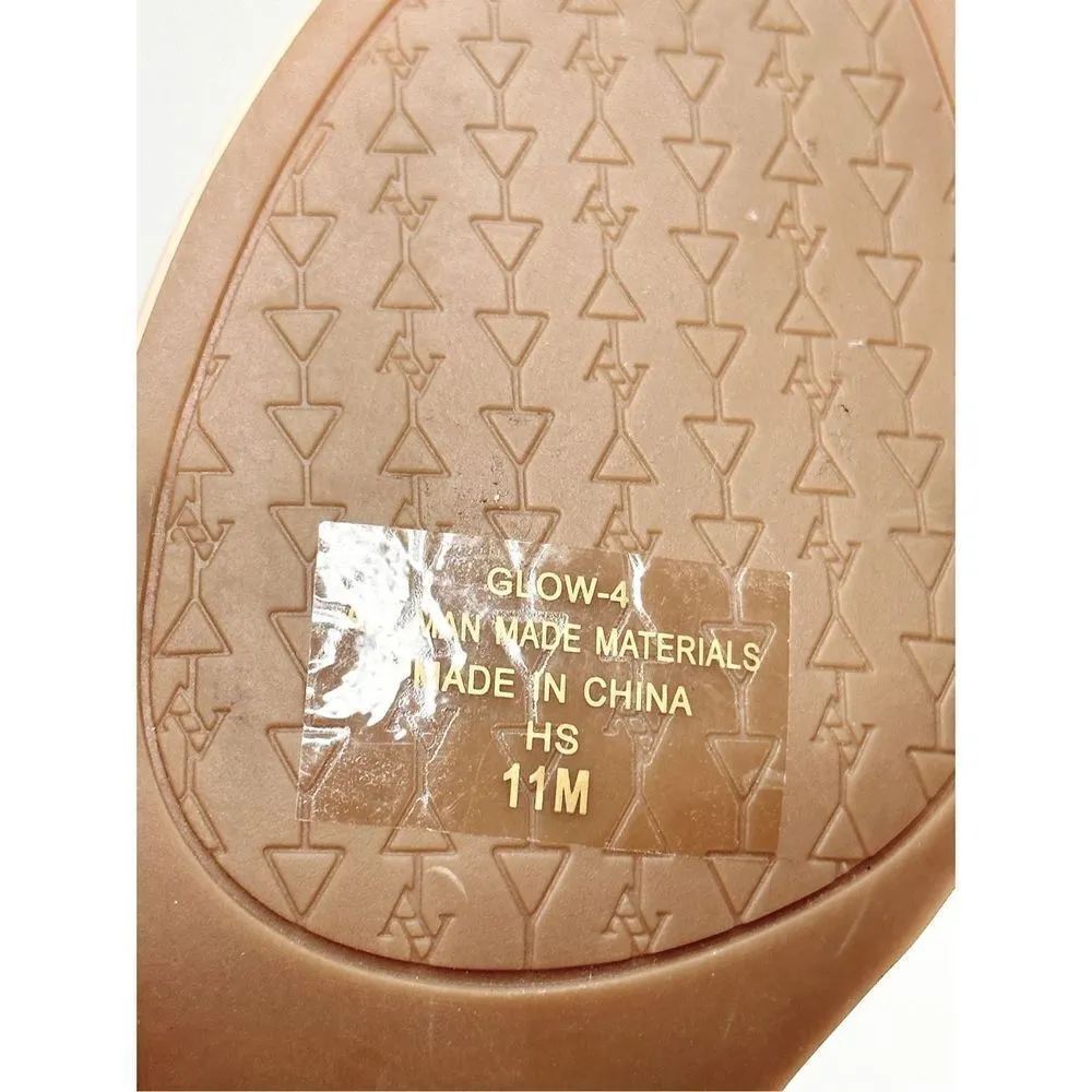 Adrienne Vittadini Sandals Womens Size 11 Faux Patent Leather Ankle Strap Heels - Image 6