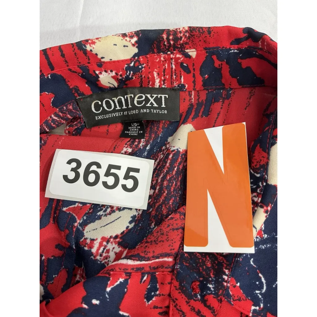 Womans Context Lord & Taylor Large 2 In 1 Blouse & Tank Top Set - Image 3