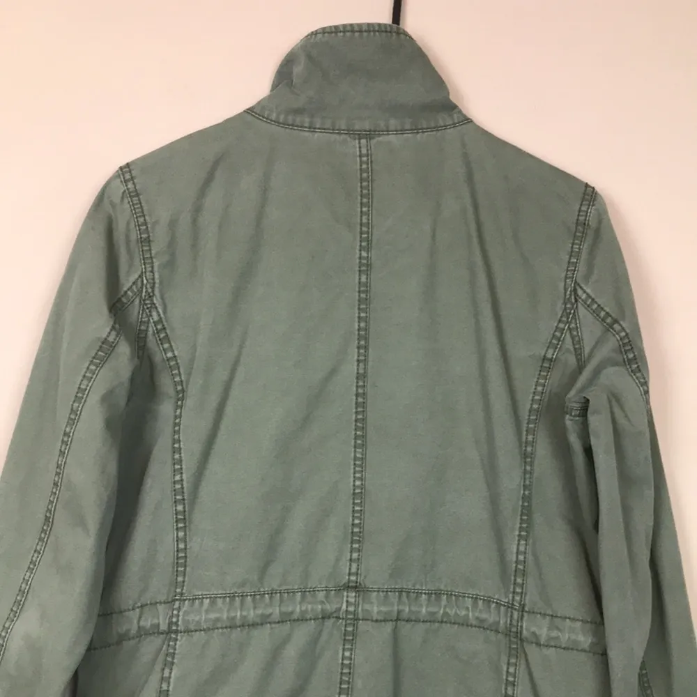 Madewell Women’s Utility Multi-pocket Olive Green Zip-Up Jacket - Image 6