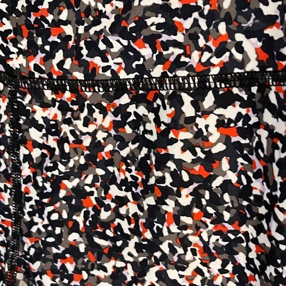 Joy‎ Lab Athletic Leggings.Size Medium. Red/Black/White Confetti Red - Image 4