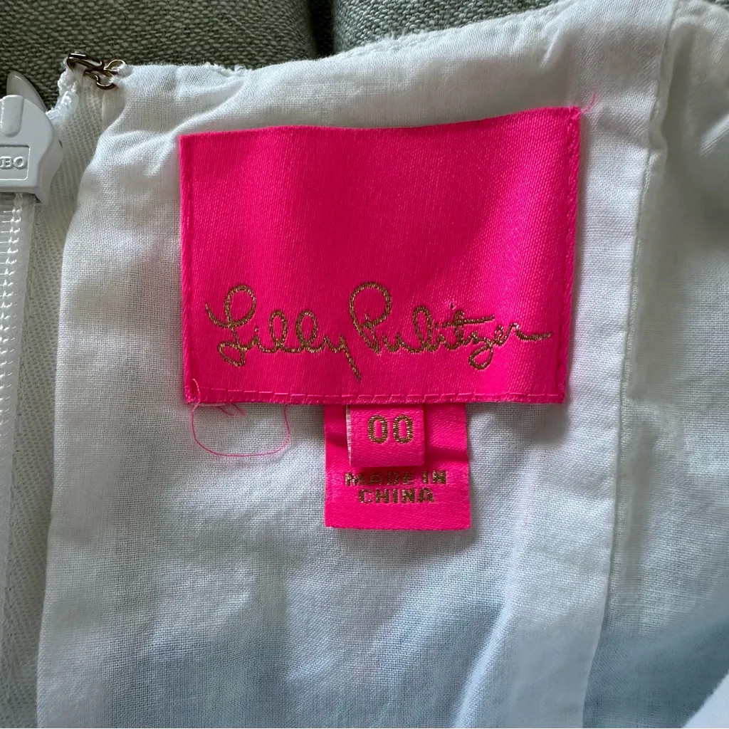 Lilly Pulitzer Women’s Liz Dress Coastal Blue Lion Around Size 00 - Image 4