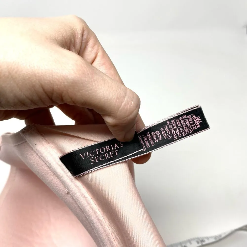 Victoria's Secret Pink Logo Lined Perfect Coverage Front Clasp Bra 34DDD - Image 6