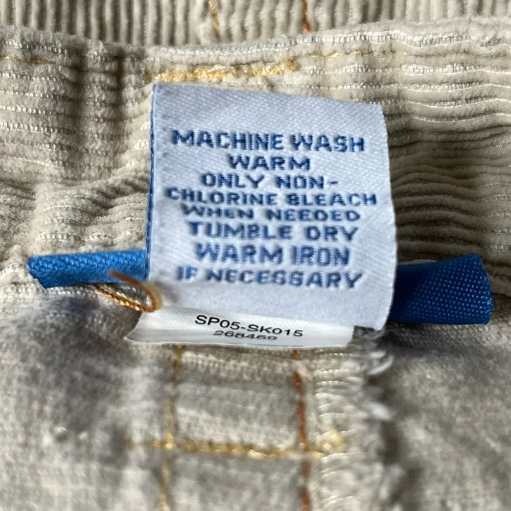 dELiA’s Raw Tr Corduroy High Rise Mini Skirt Cream Size 00 - Image 4