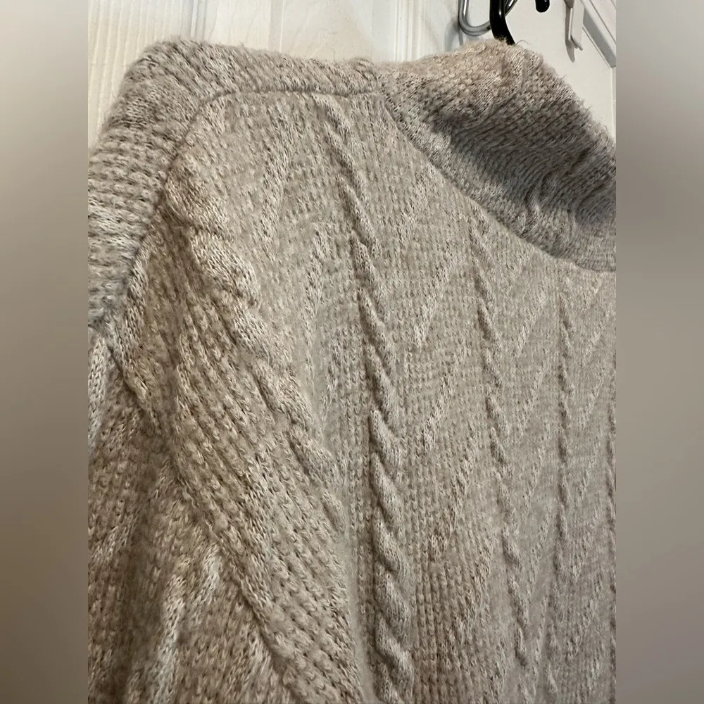 Zara Mock Neck Crop Knit Sweater - Image 6