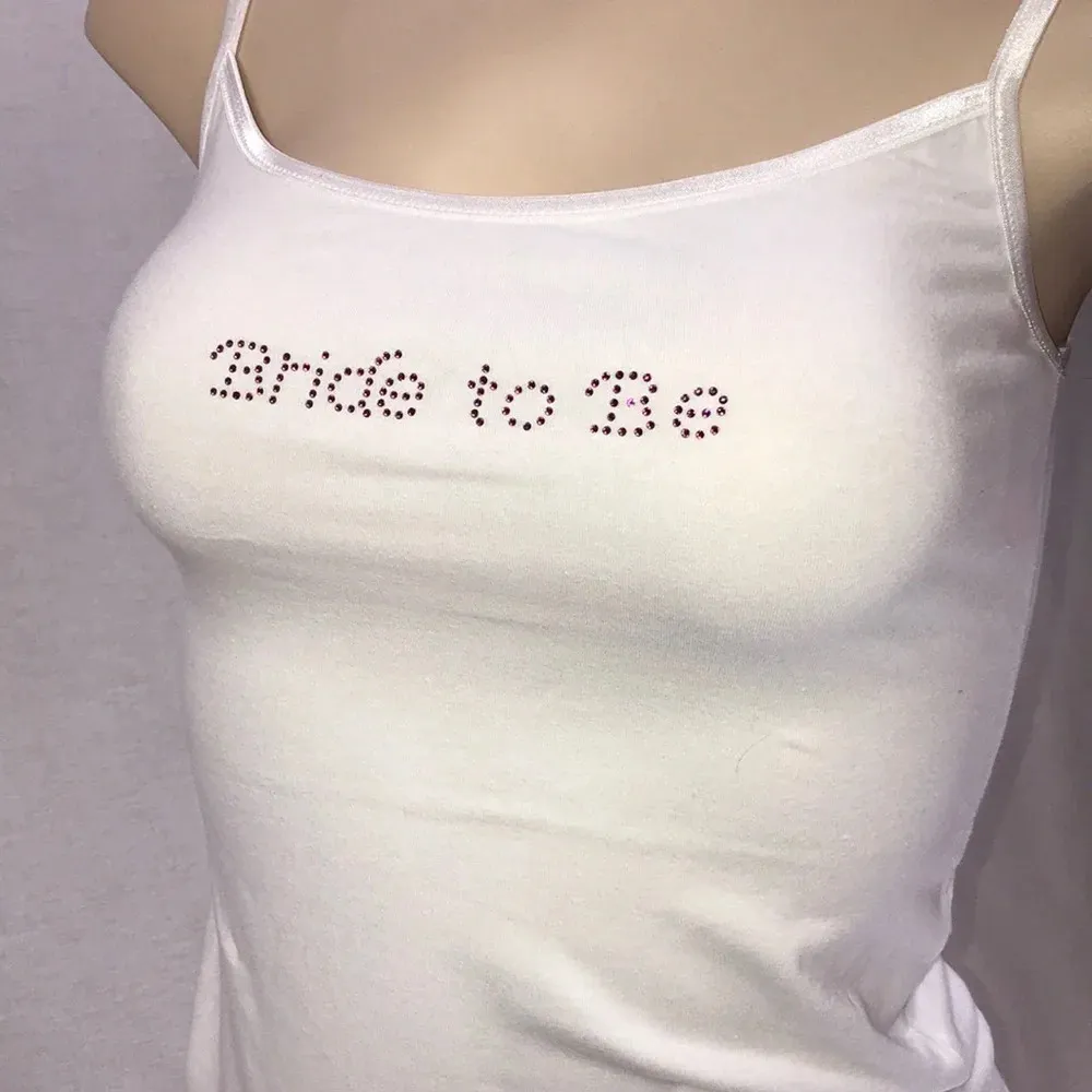 Bride to Be Size Large Camisole Set. New With Tags White - Image 2