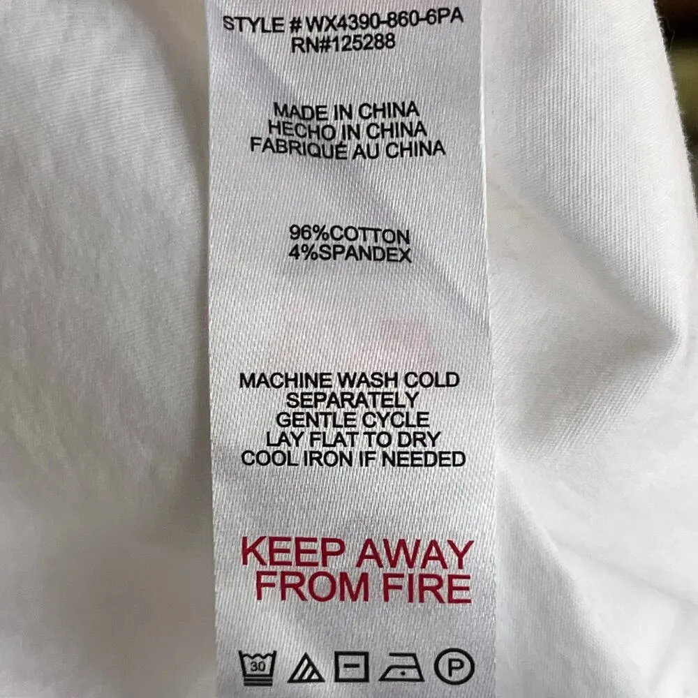 Jason Wu Women's White Classic Button Down Shirt Size S - Image 7