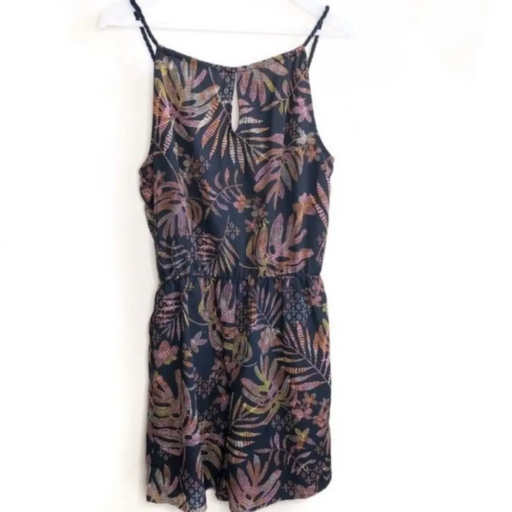 A New Day Black Floral Halter Romper - Image 8