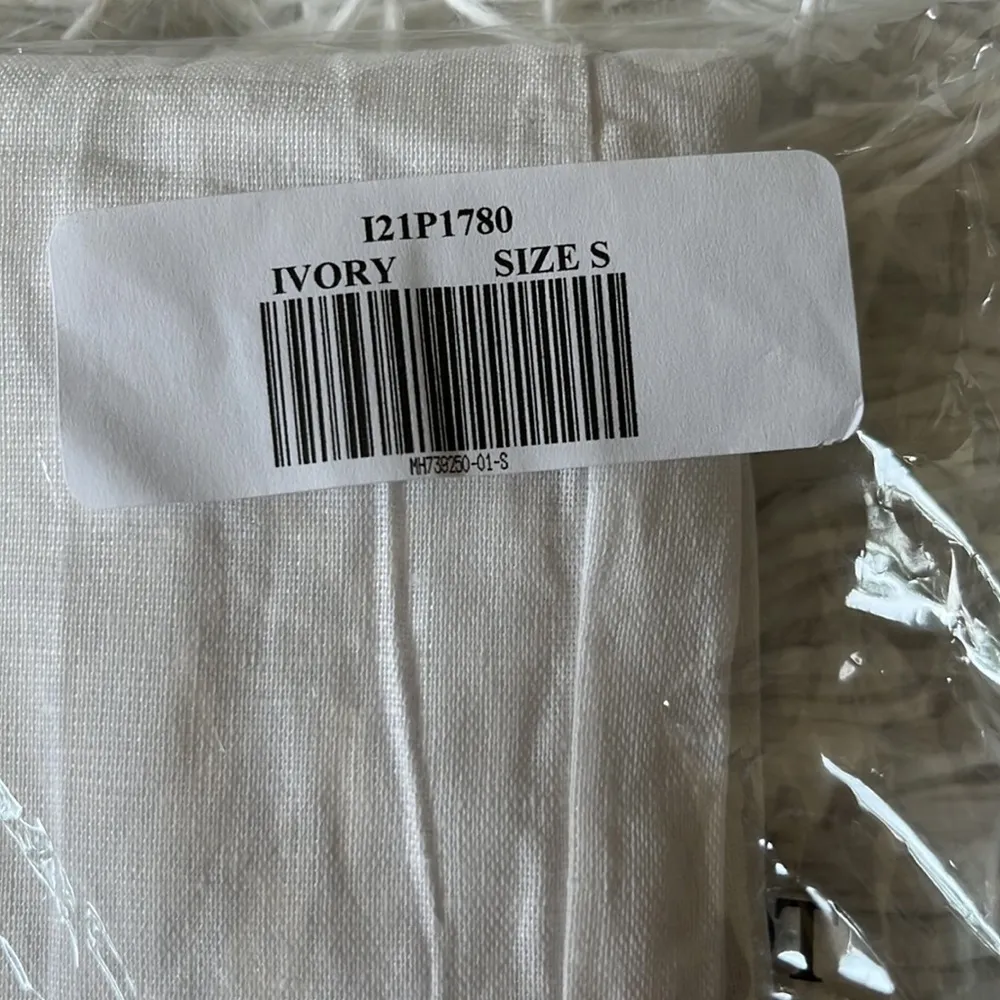 LULUS Women’s Blissfully Boho Ivory Tasseled Wide-Leg Pants size Small - Image 12