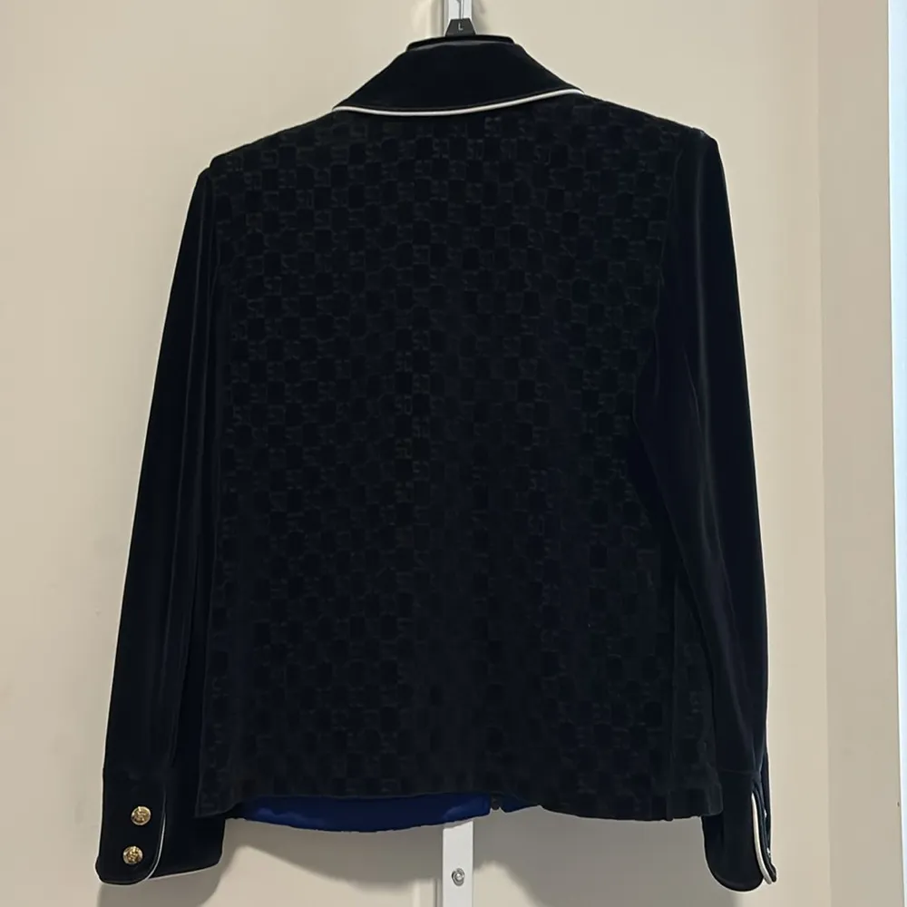 St. John Sport Black Blazer with Peter Pan Collar Size undefined - Image 3