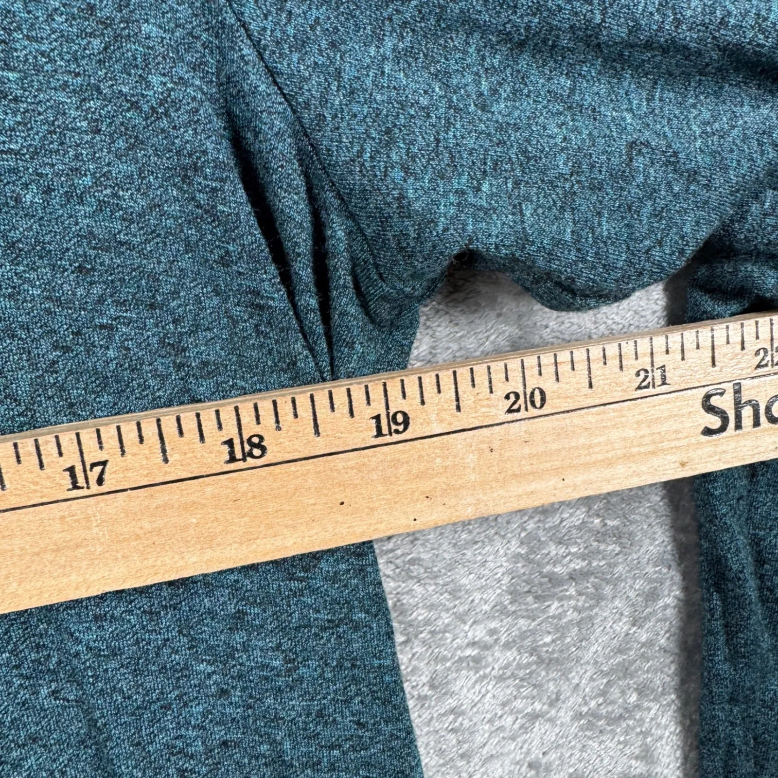 LOGO Lori Goldstein Teal Long Sleeve Casual Dress‎ Womens Medium Shift Lagenlook - Image 9