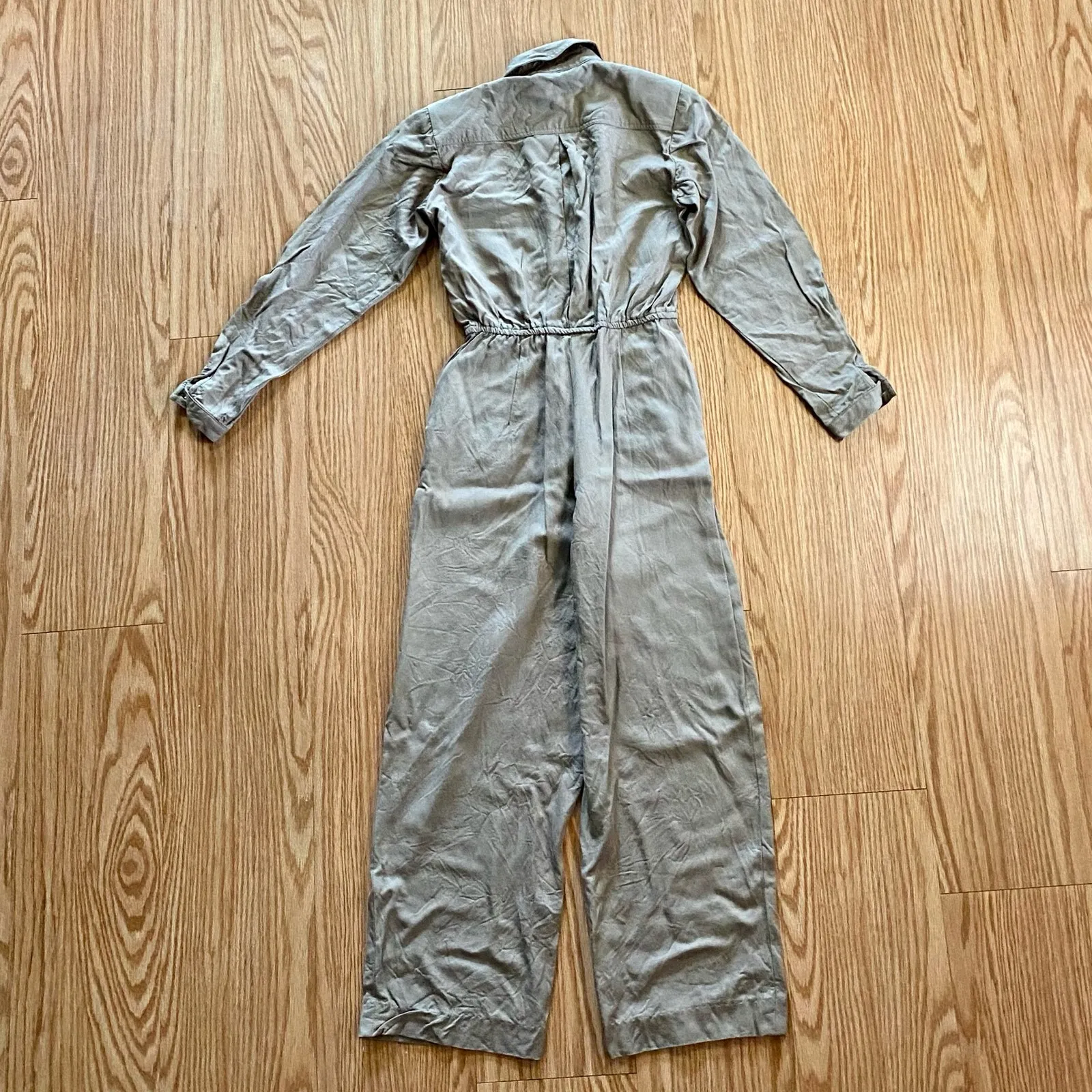 Maggy London Vintage Khaki Minimal Western Jumpsuit Womens 0 - Image 10