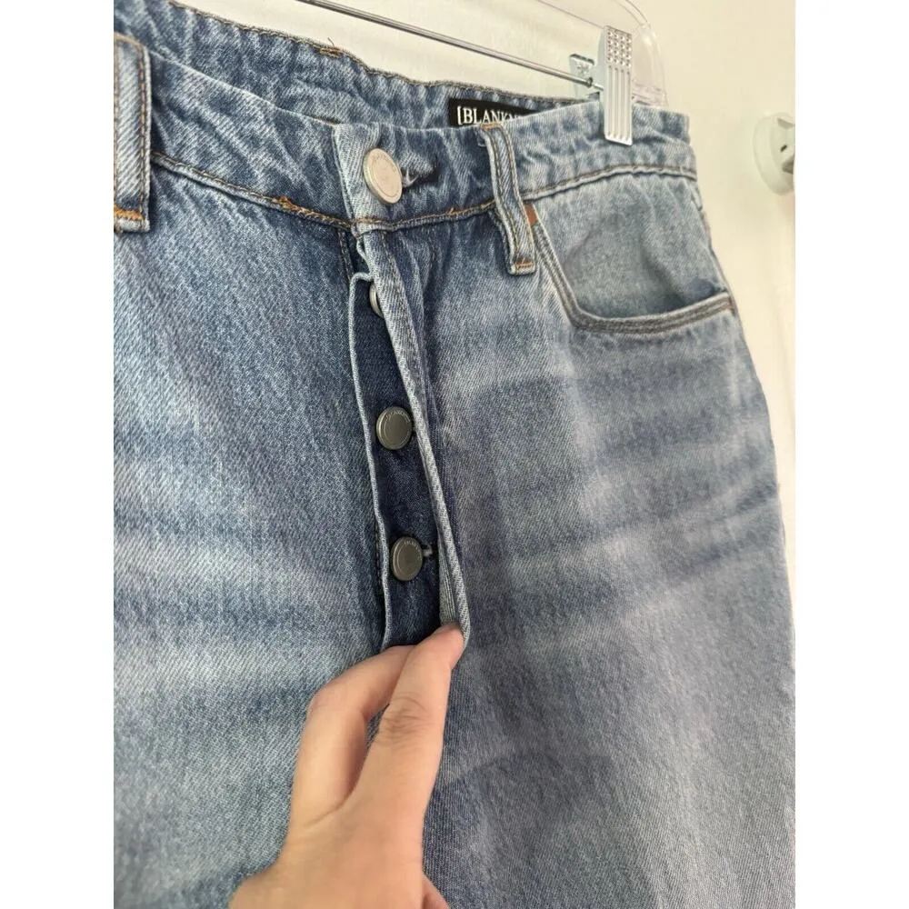 Blank NYC In Over It Ribcage High Rise Distressed Ripped Cropped Jeans Size 27 - Image 7