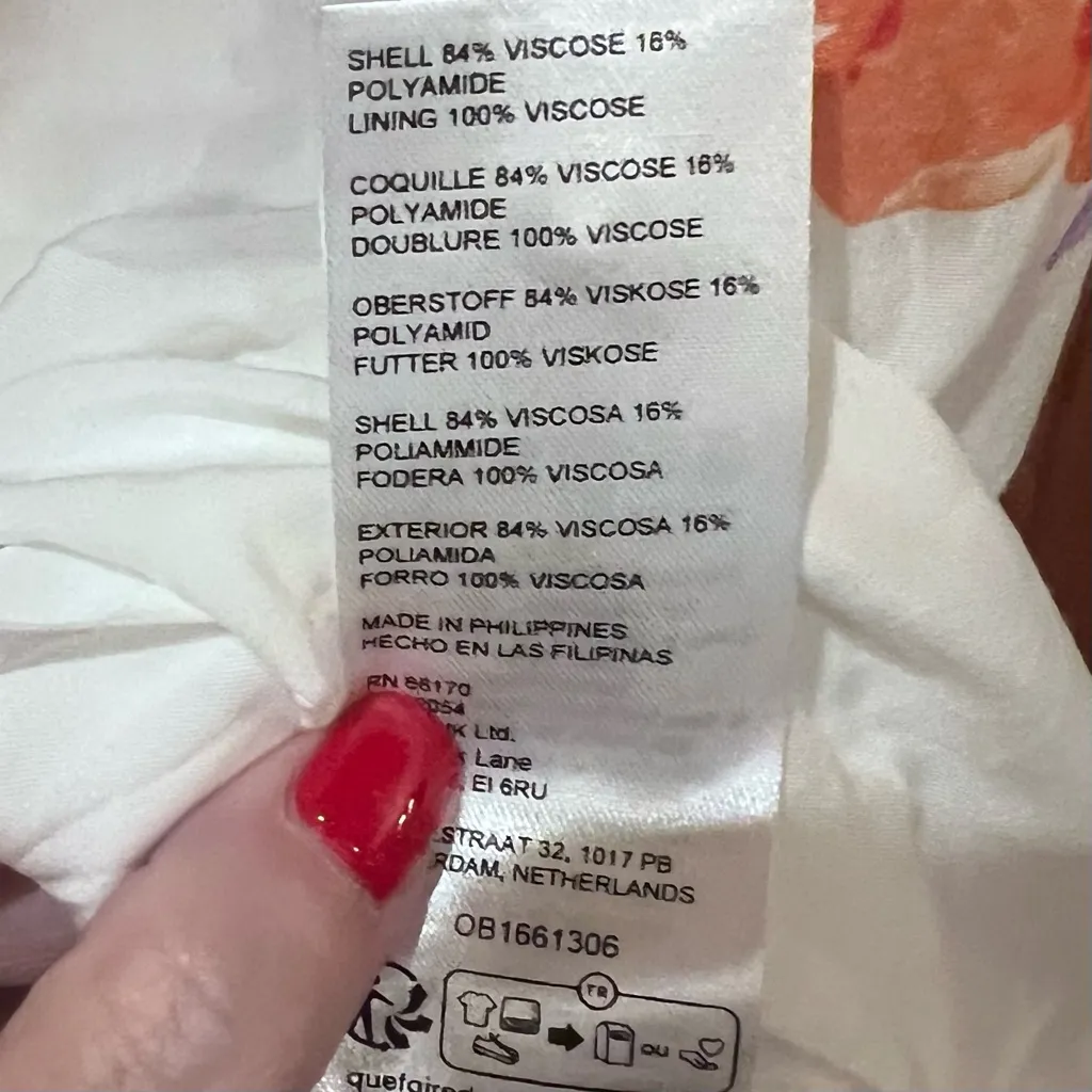 Maeve by Anthropologie Floral High-Low Button-Front Shirt Dress Sz Medium Petite - Image 15