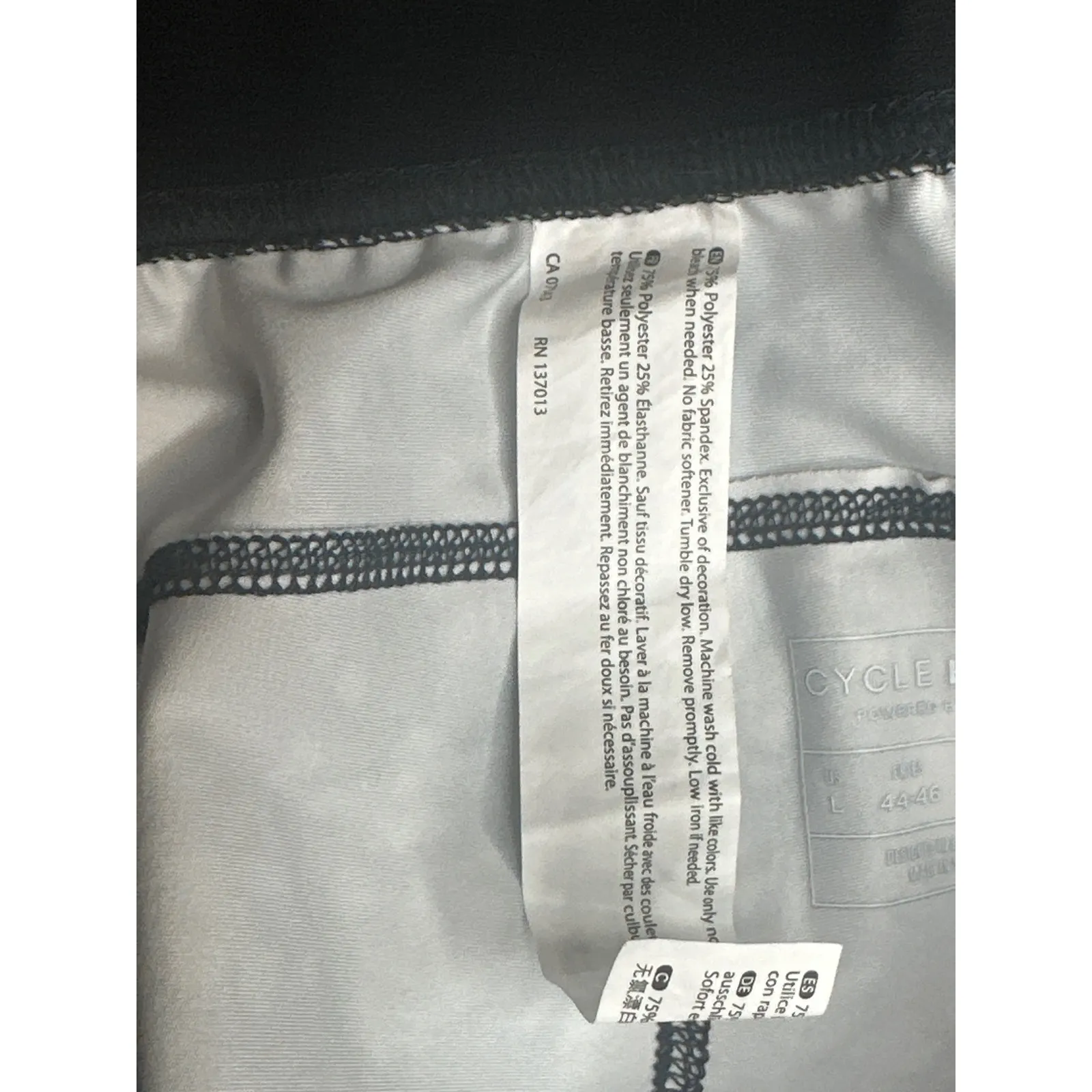 Cycle‎ House Women's Leggings Size L Black White Marble Print Activewear Pants Size L - Image 4