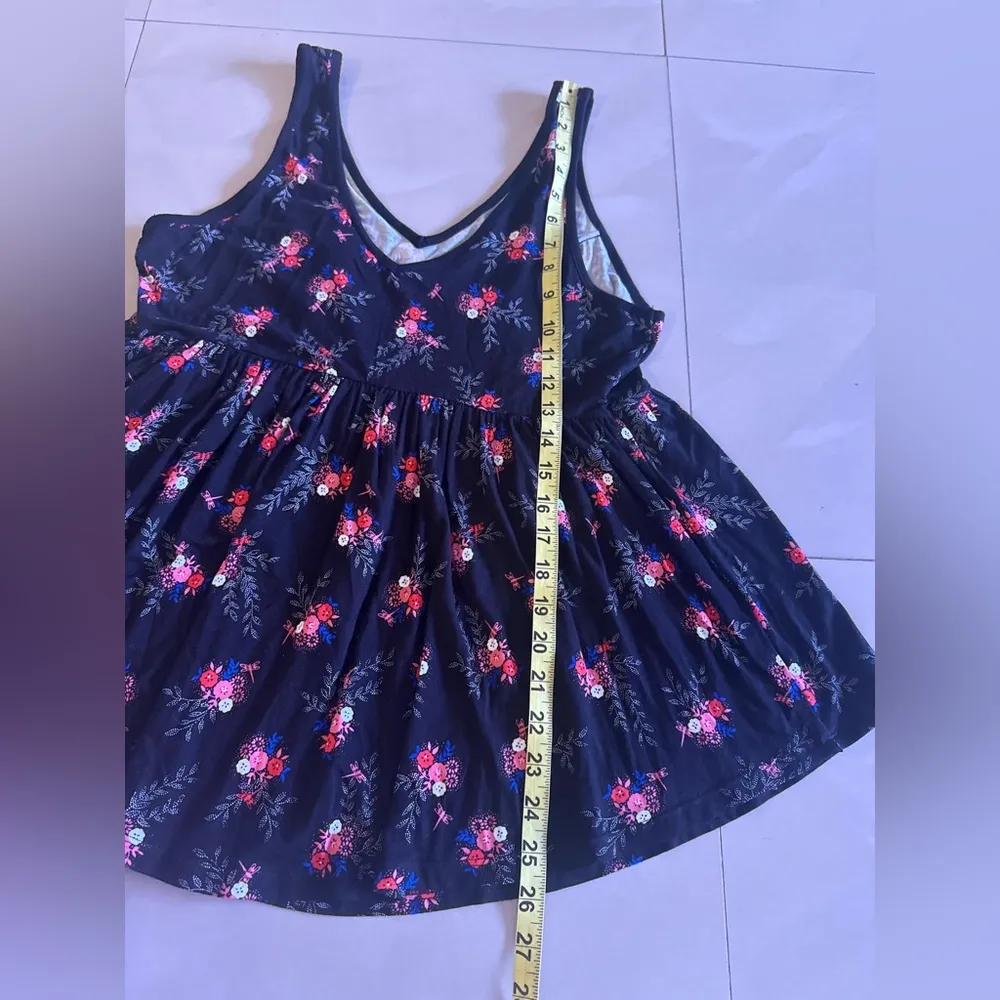 Torrid Women’s Plus Size 00 Sleeveless Black And Pink Floral Dress Summer Outfit - Image 7