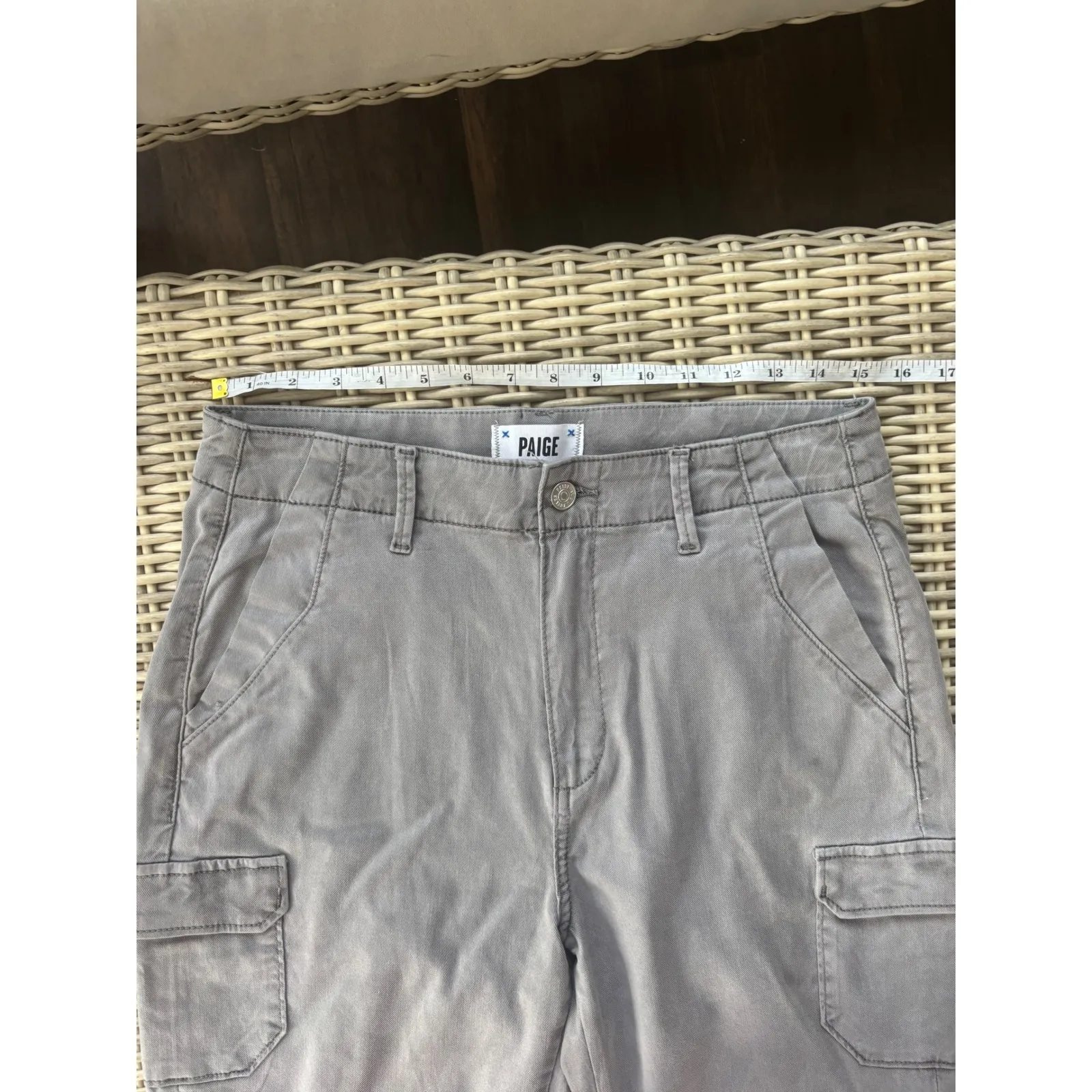 PAIGE Drew Lyocel Cargo Pants 28 layered boho staple flattering goth grunge - Image 7