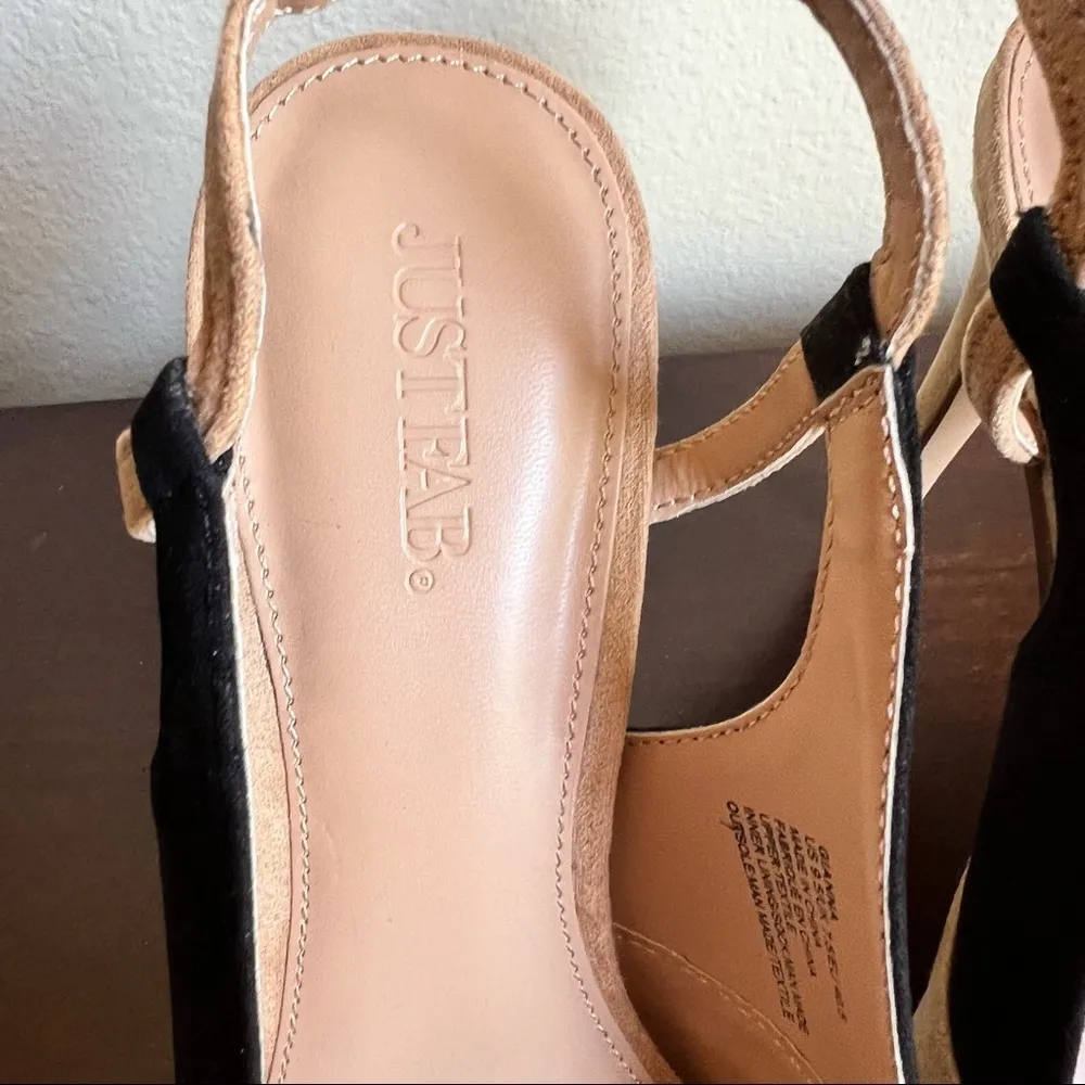 Just Fab Gianna Slingback Heel Pumps Shoes - Image 4