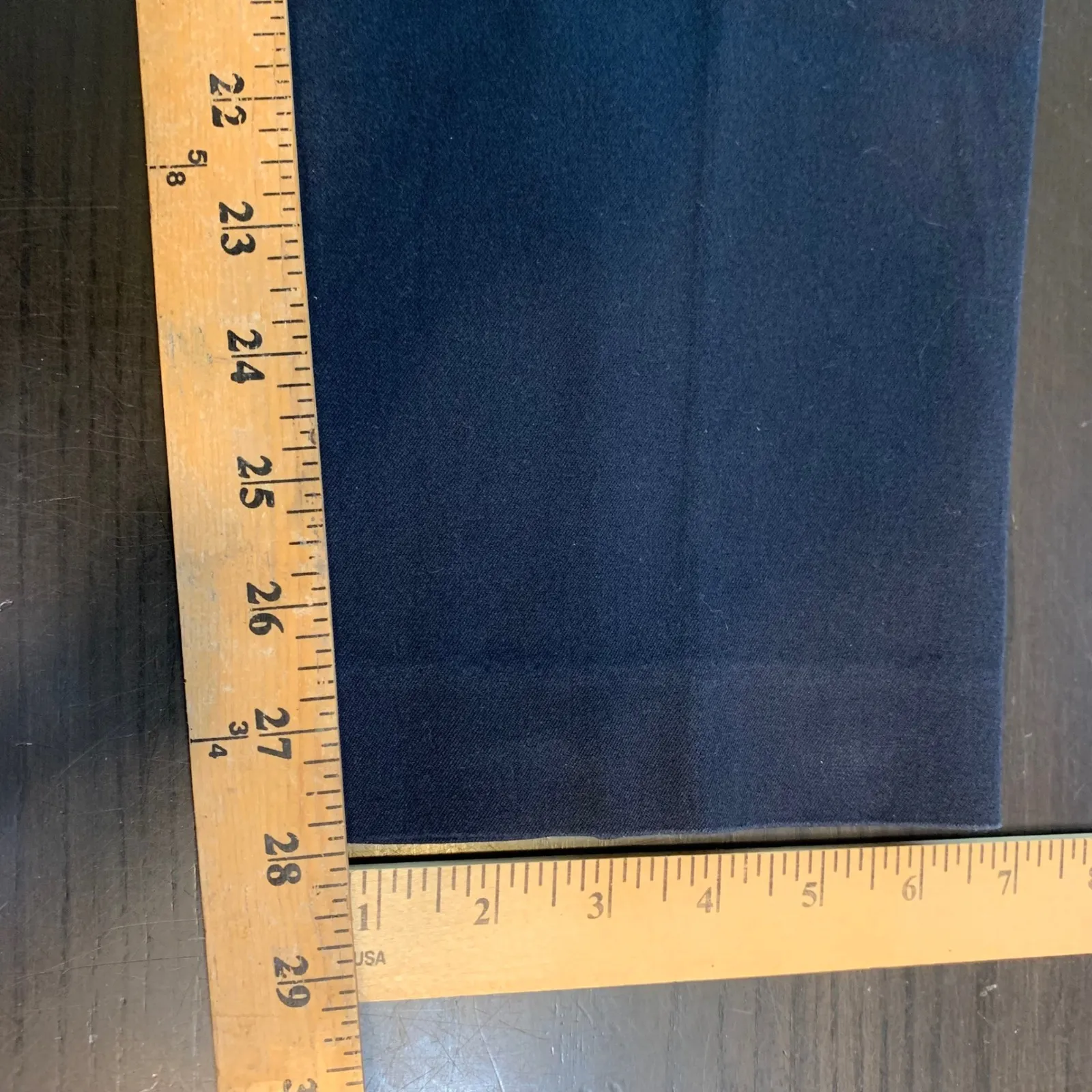 Talbots Womens Navy Blue Flat Front Stretch Pants Size 8 Basic Minimalist Casual - Image 9