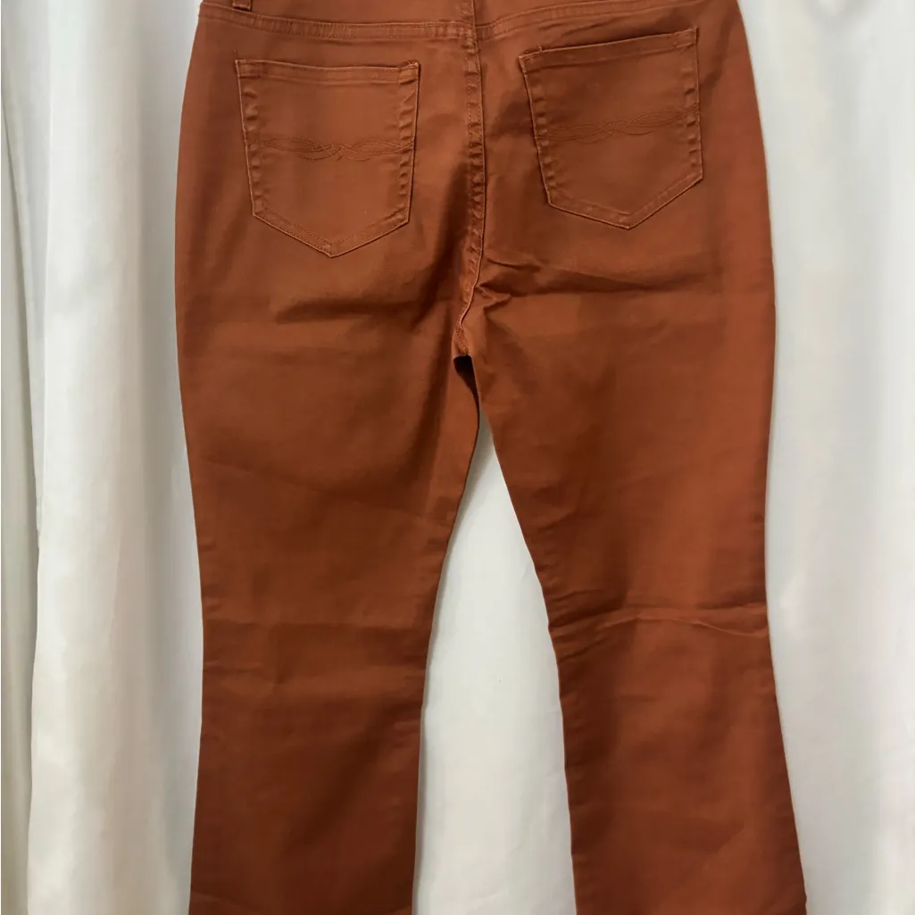 FRYE AND CO. Brown Leather Patch on Olive Fabric bundle 3 jeans 👖 Orange Size 10 - Image 6