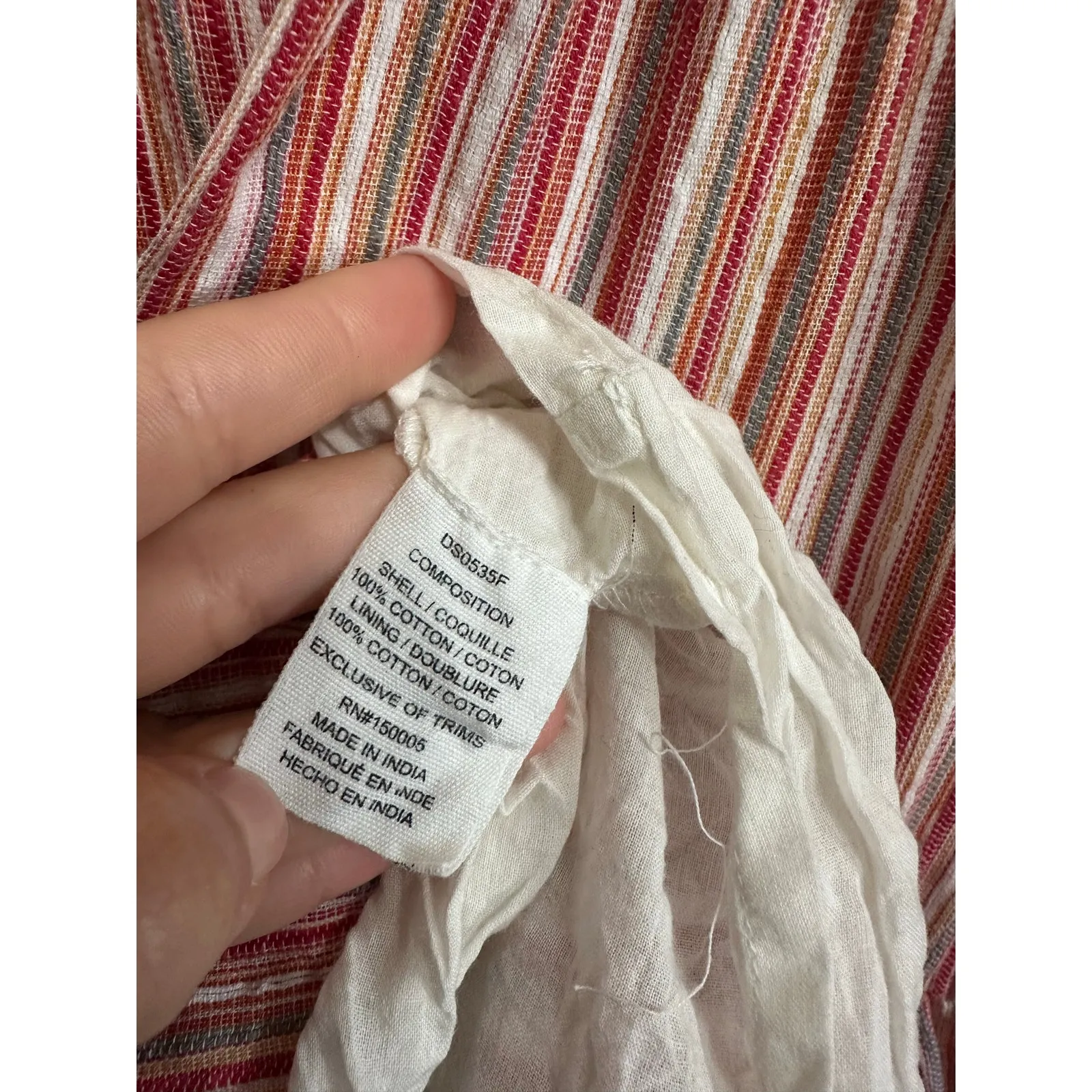 dRA Los Angeles Anthropologie red white striped a - Image 4