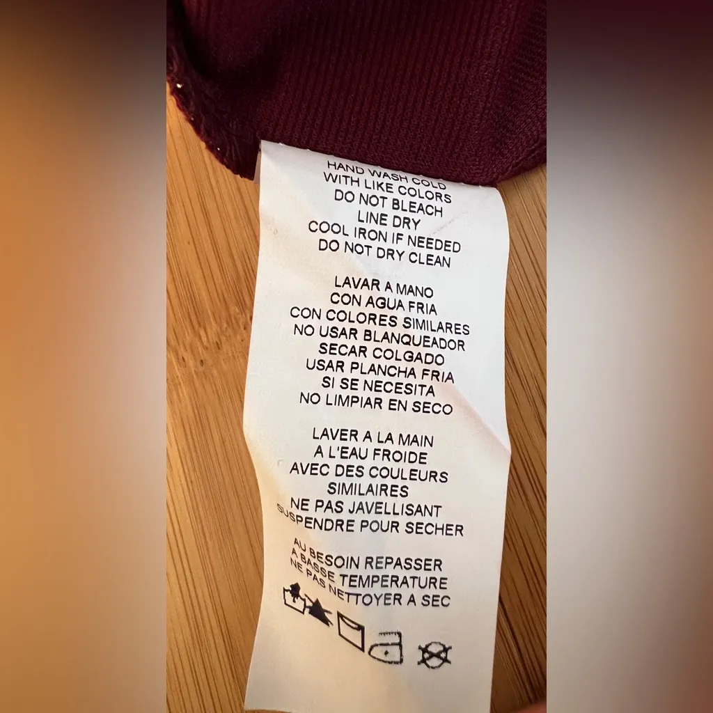 Jump Apparel Women’s Metallic Feather Trim Spaghetti Straps Wine Minidress|Sz:XL Red - Image 15