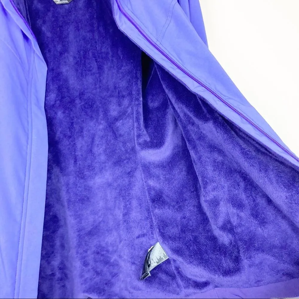 The North Face Purple Windwall Jacket Fuzzy Inside - Image 7
