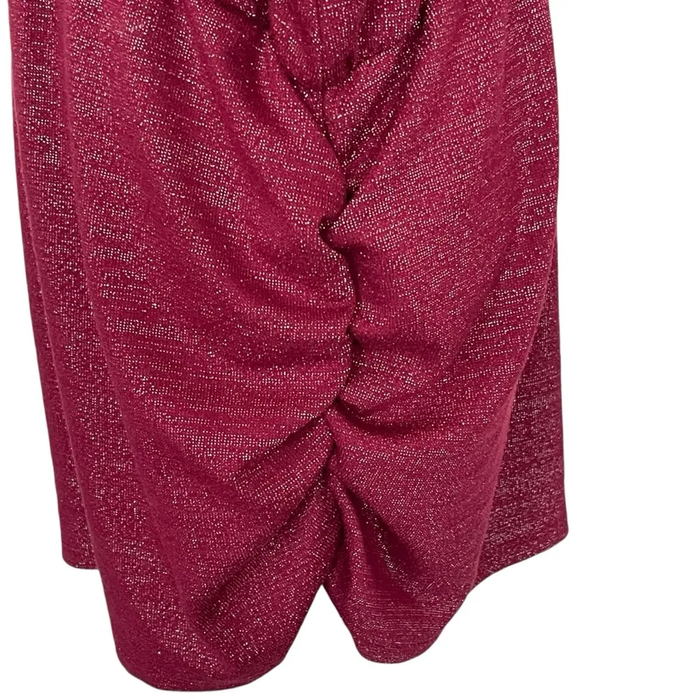 Mock Neck Keyhole Top with Ruched Sides Women’s Plus Size 18/20 - Image 7