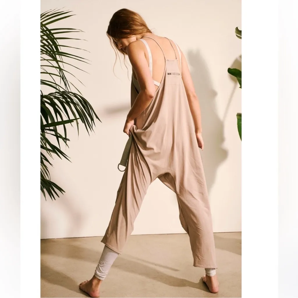 Free People x FP Movement Hot Shot Onesie Tan Size L - Image 3
