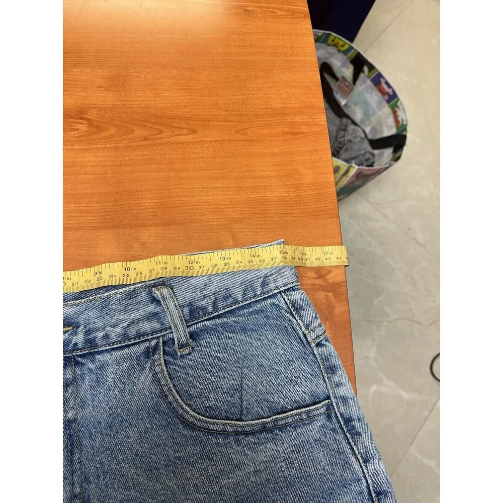 Vintage Medium Wash | 90s Embroidered Daisy Dukes Size  30 Hot Pants  Jean Denim - Image 11