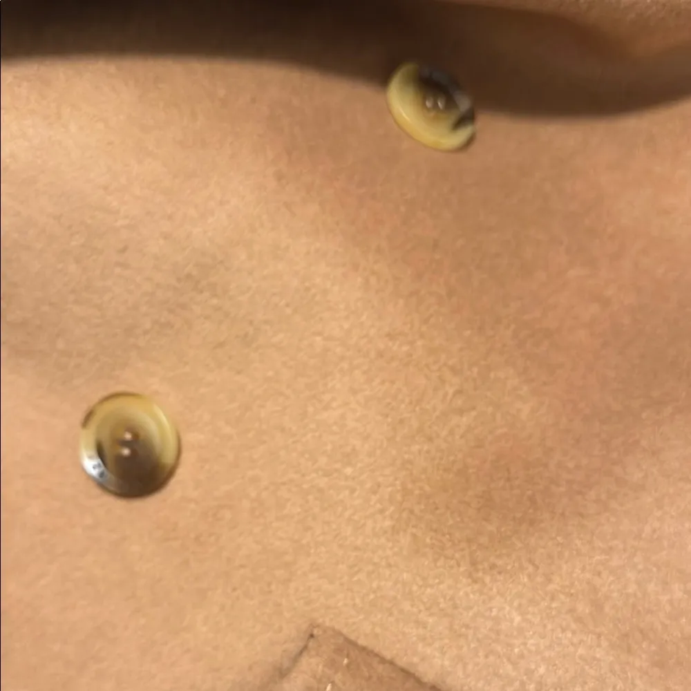 BCBG Tan Double-Breasted Cape Coat - Image 11