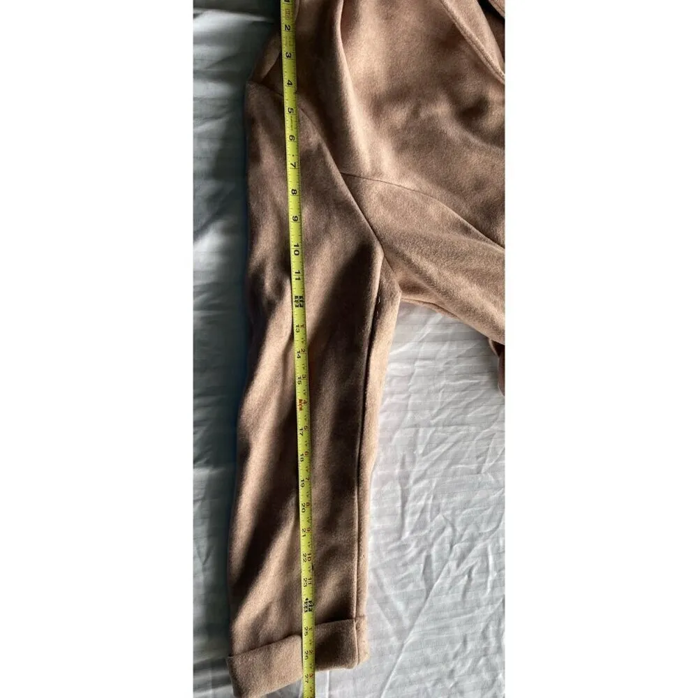 Vintage Blashe Women’s Sz L Over Coat Womens Blush Pink Polyester Hoodie Tie Size L - Image 5