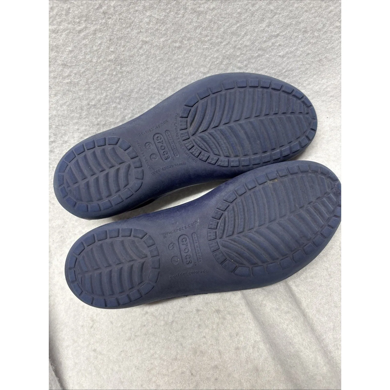 Crocs Kadee Slingback Slip On Ballet Flats Comfort Shoes Navy Blue Womens Size 7 - Image 3