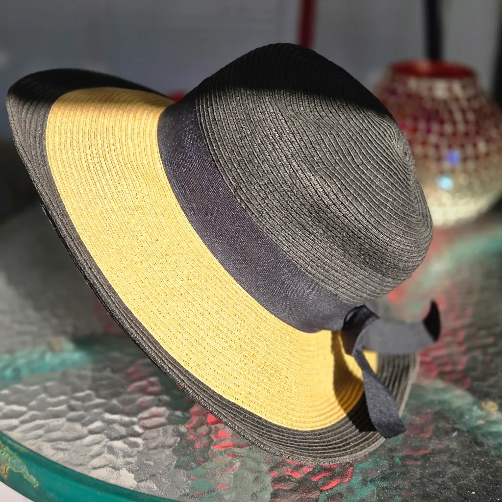 Scala Pronto Paper Hat Tan & Black - Image 4