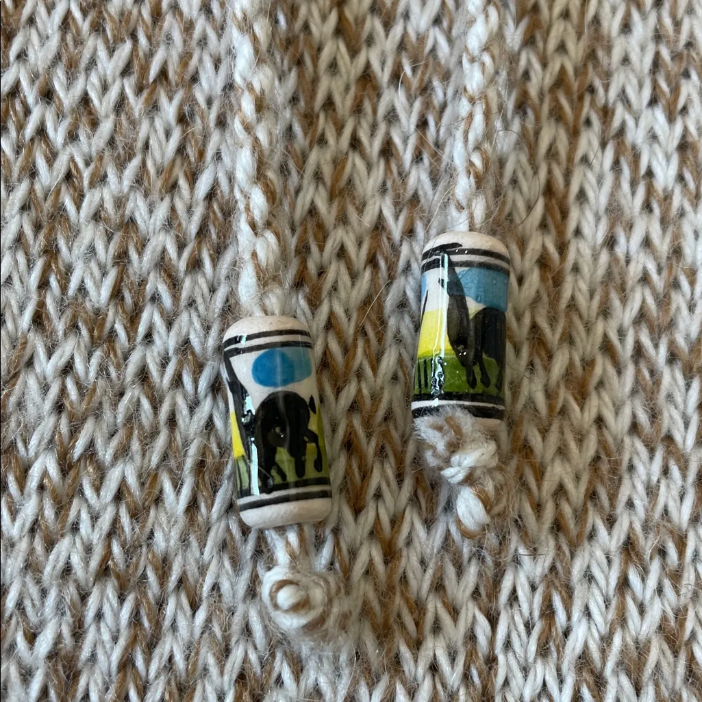 Alpaca Exotic Imports 100% Alpaca Made In Peru Sweater Hoodie Size Large - Image 8