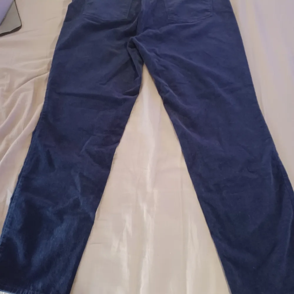 Talbots Womens Pants 10 Corduroy Dark Blue Curvy Pockets Chino Dress Office - Image 5