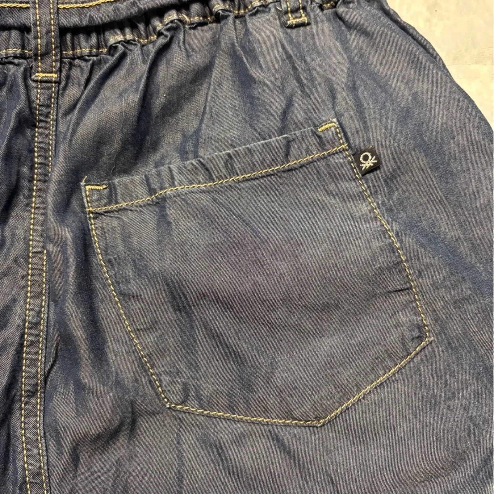 United Colors Of Benetton Navy Blue ‎ Jeans Oversize 3XL - Image 7