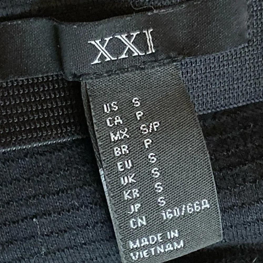 Forever 21  Ribbed‎ Mini Skirt Black - Image 5