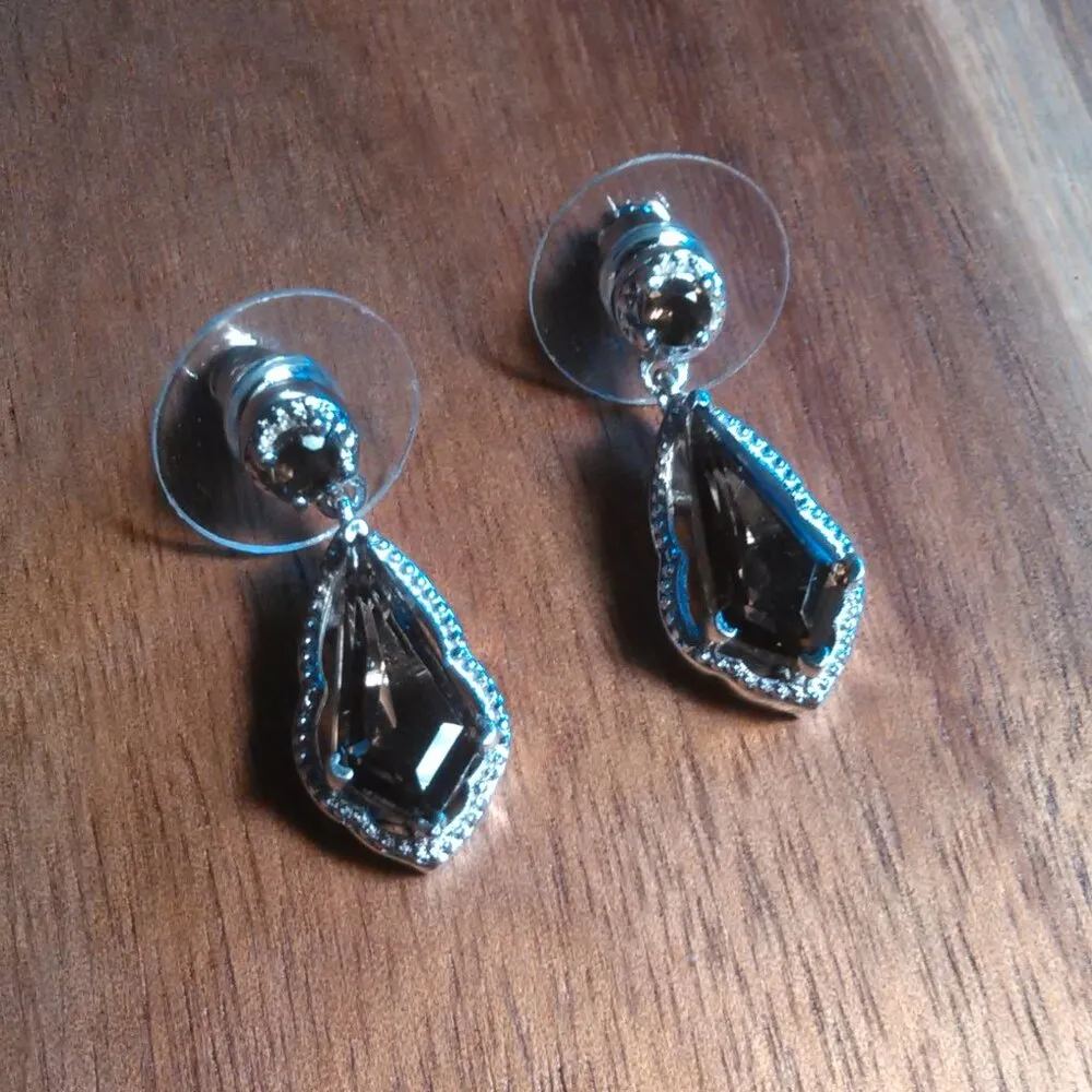 Brazilian Smokey Quartz Platinum over Copper Earrings - Image 6