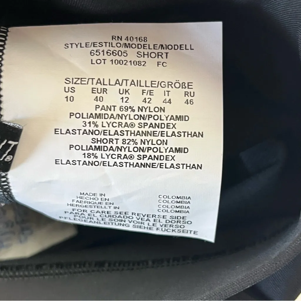 Miraclesuit Swim Shorts Swim Bottom Womens Size 10 Black Summer Vacation‎ NWOT - Image 3