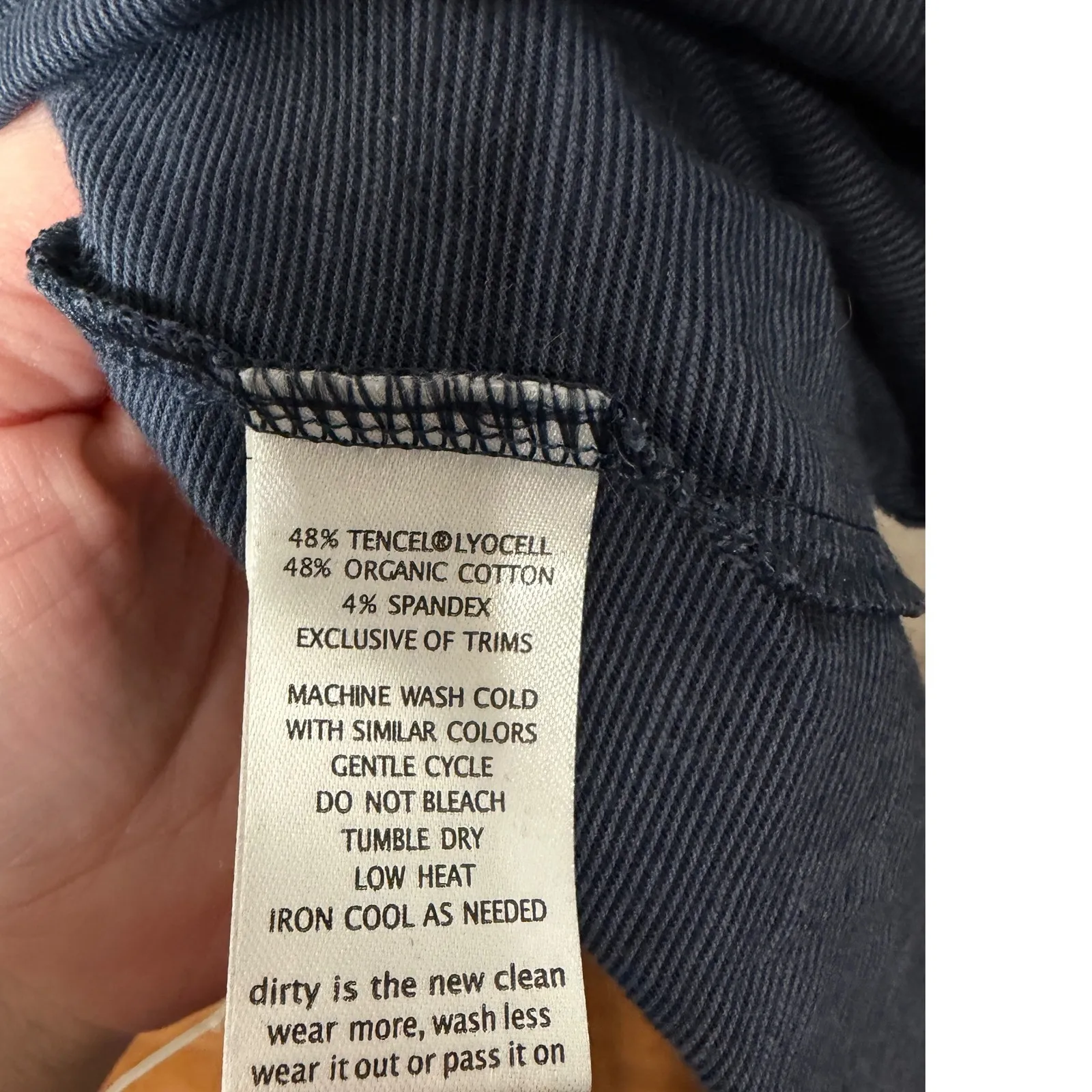 TOAD&CO Windmere Dress Blue Floral Print Organic Cotton Blend XS Gorpcore Eco - Image 7