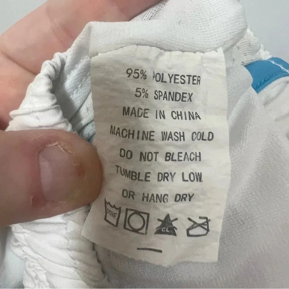 Chicago Flag Running Shorts with built in panty size small - Image 7