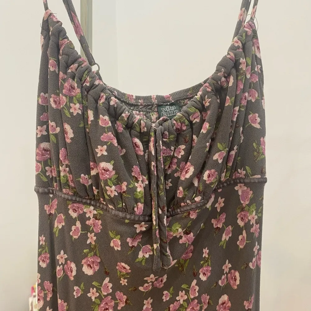 Wild Fable Floral midi sz S dress with adjustable straps and tie up detail - Image 2