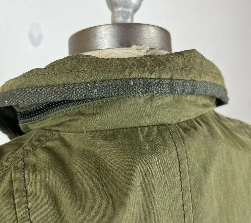 7 For All Mankind Olive Green Utility Jacket - Image 8