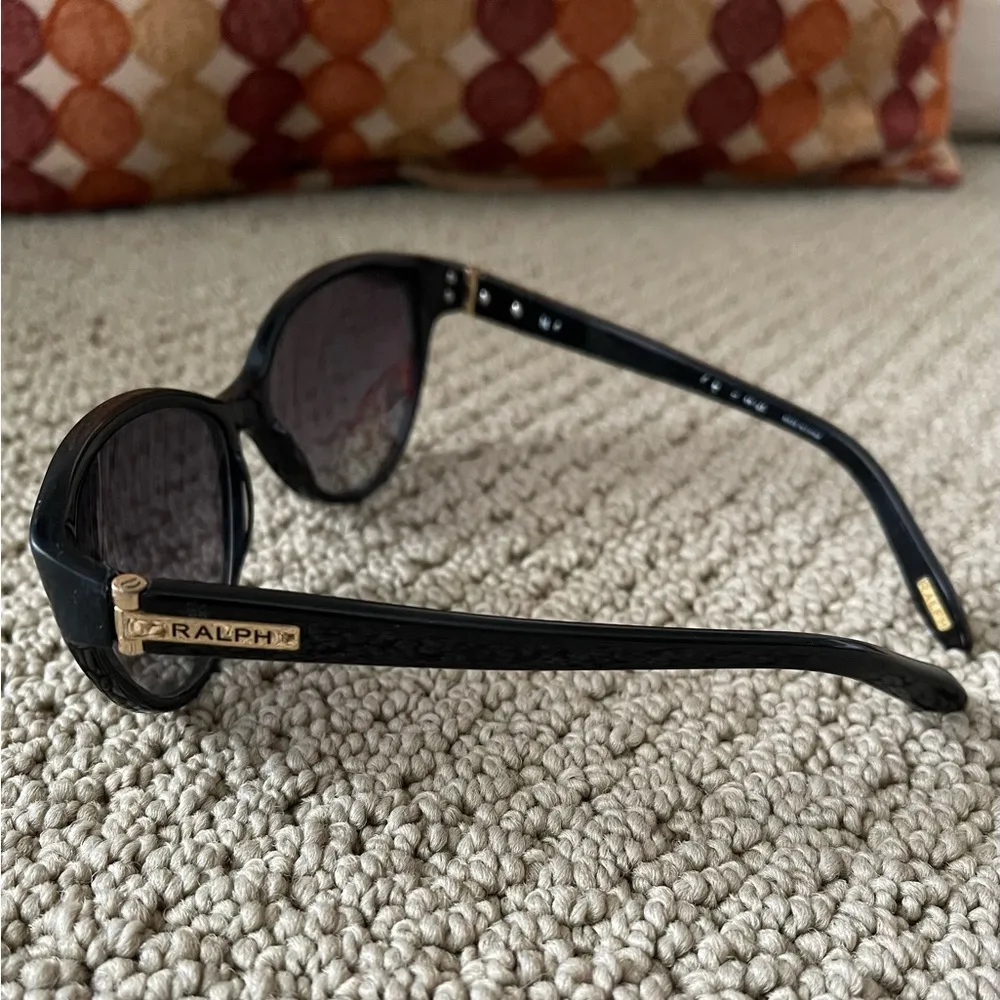 Ralph Lauren RALPH  Women’s Polarized Sunglasses in Black and Gold - Image 2