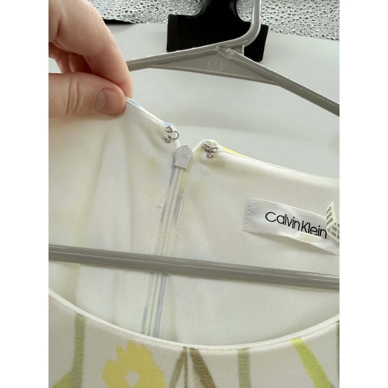 Calvin Klein Floral Bell Sleeve Dress Women's 18W Multicolor Knee Length - Image 6