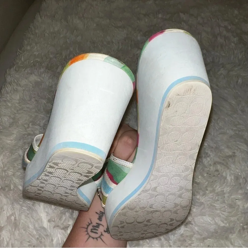 Coach Y2K Multi Colored Fiona Platform Sandal Size 9 - Image 6