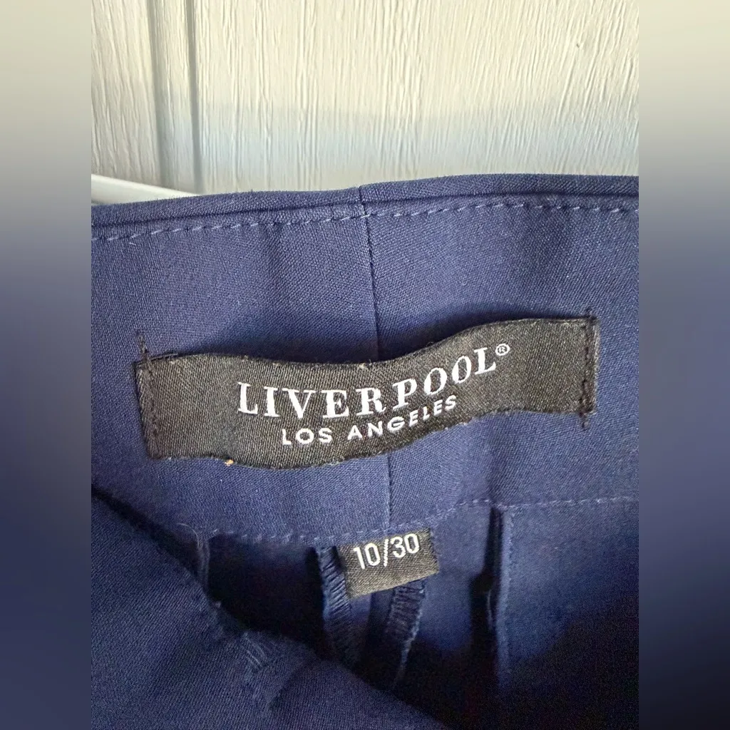 LIVERPOOL Los Angeles Dress Pants SIZE 10/30 London Navy Straight Leg Trousers - Image 2