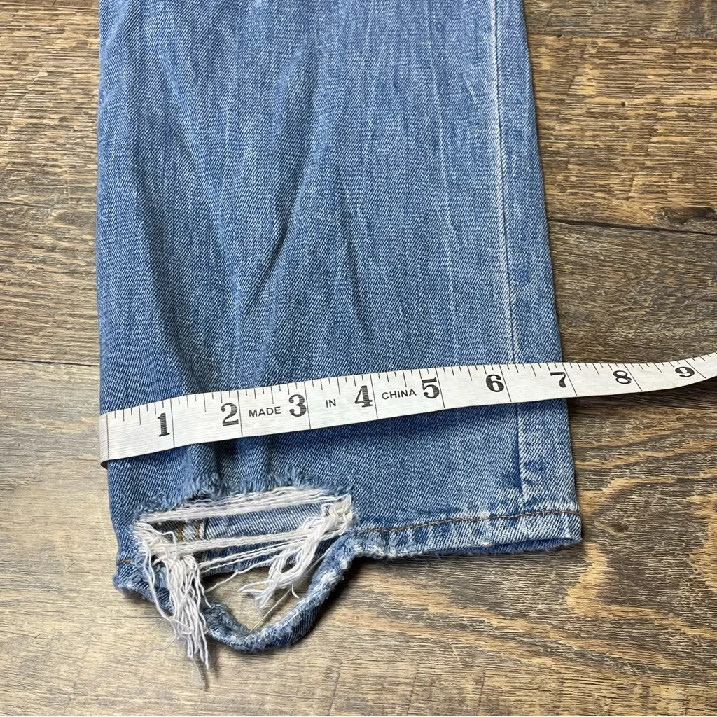 Abercrombie & Fitch Ultra High Rise Ankle Straight Distressed Curve Love 26/2s - Image 5